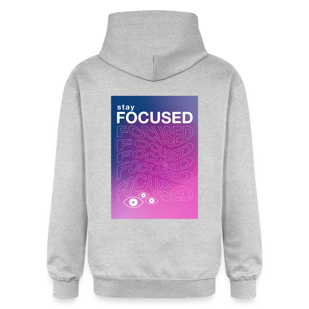 Stay Focused Midweight Hoodie - light heather grey