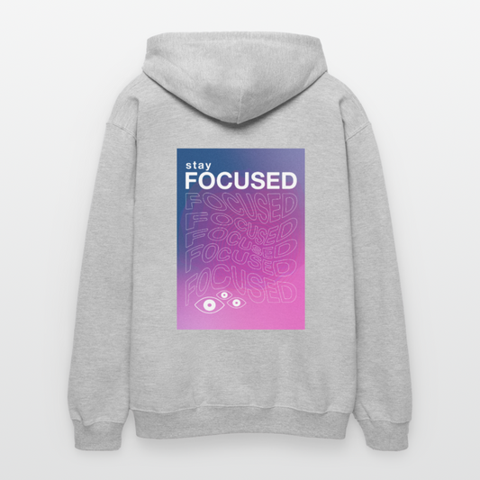 Stay Focused Midweight Hoodie - light heather grey