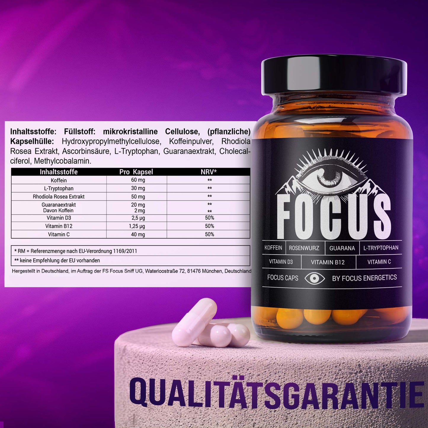 Focus Caps - 60 caps pack