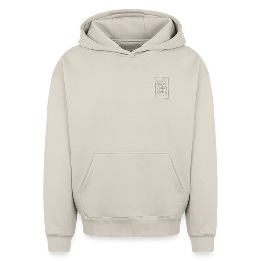 Oversized Heavyweight Unisex Hoodie - beige