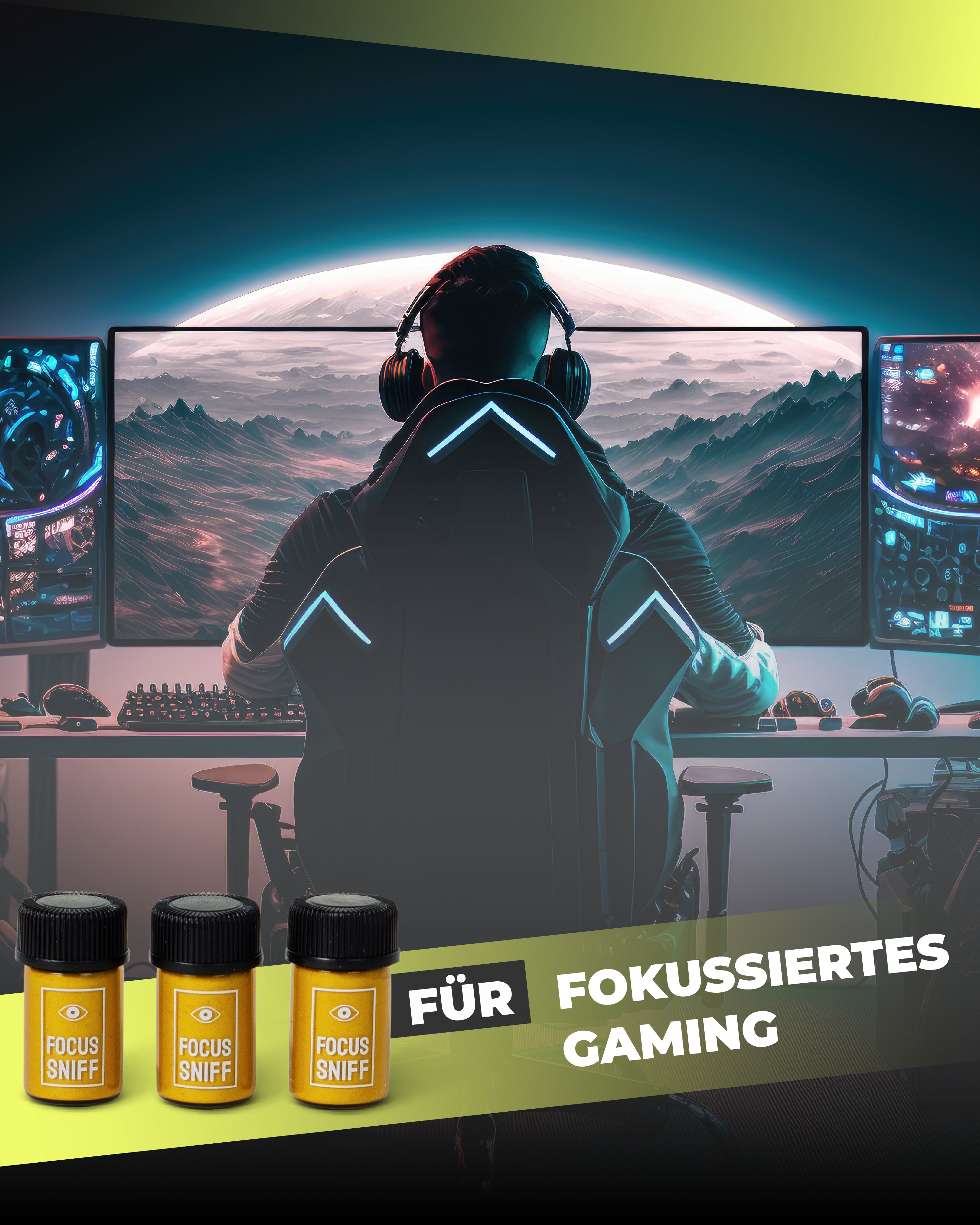 Focus Sniff Testers Pack Gaming - Beide natürliche Energy-Sniffs für fokussierte Gaming-Sessions mit sofortiger Wirkung 