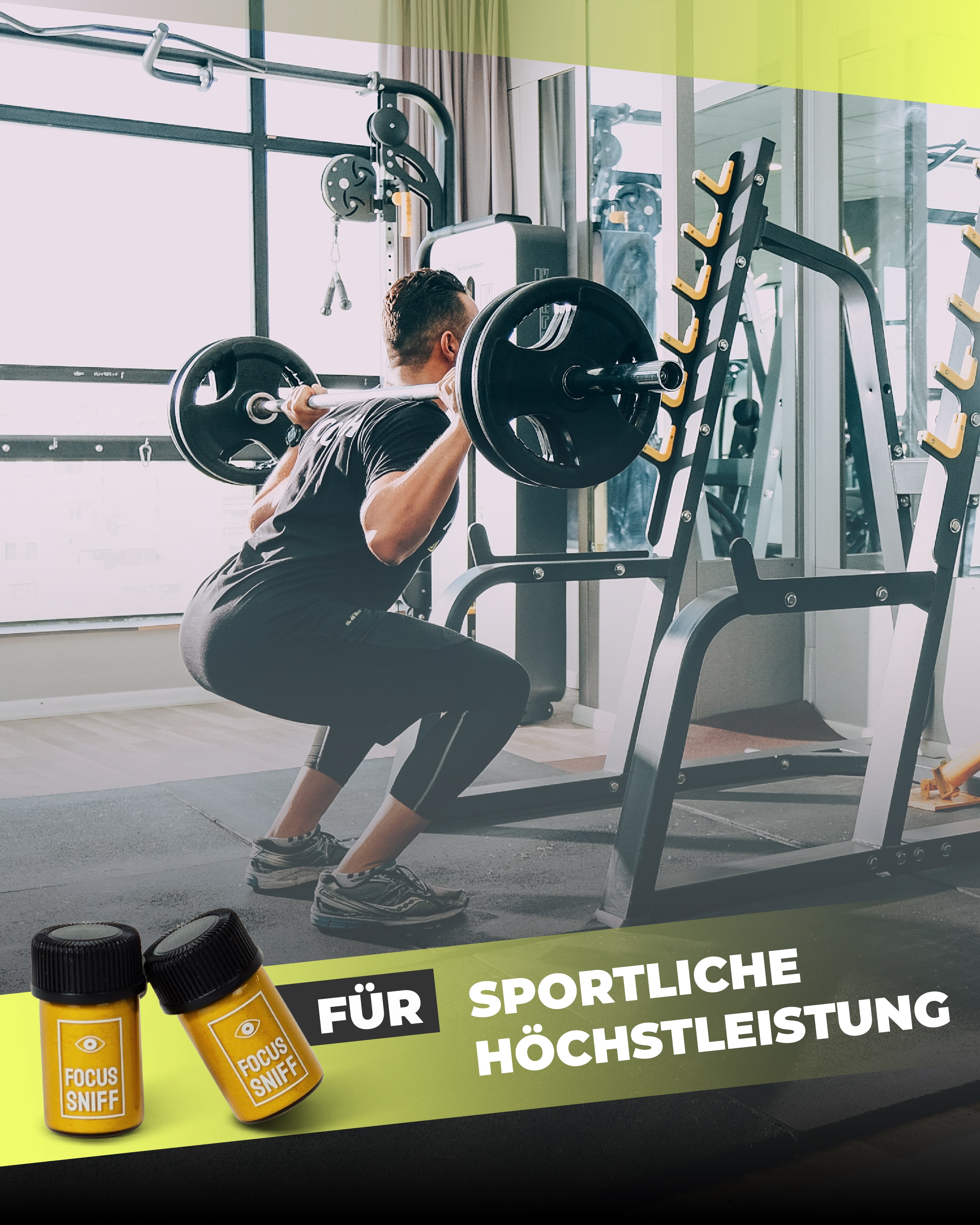 Focus Sniff Testers Pack Gym - Beide Energy-Sorten für Sportbegeisterte, tragbar in der Hosentasche mit direktem Performance-Boost