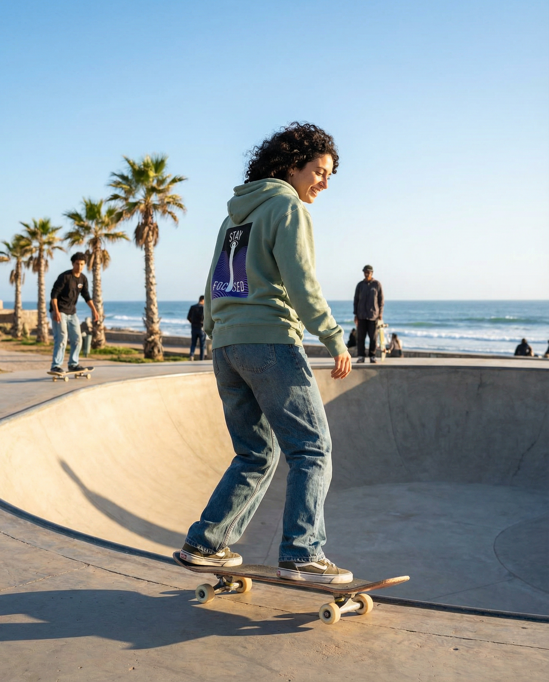 Skater with Focus Sniff Hoodie