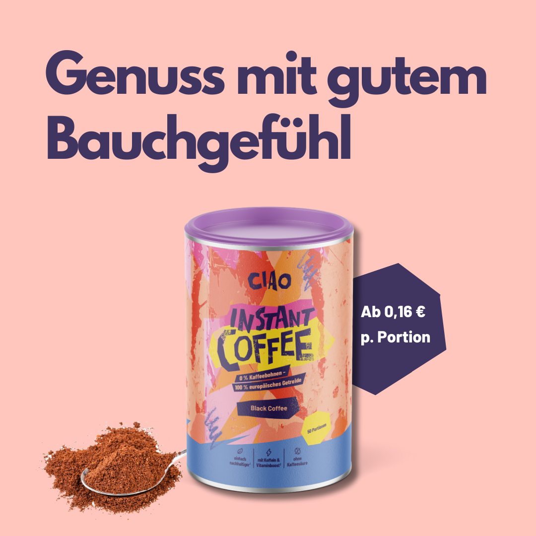 Ciao Coffee 150g Dose mit 50 Portionen - Günstiger Instant Kaffee ab 0,16€ pro Portion mit vollem Geschmack